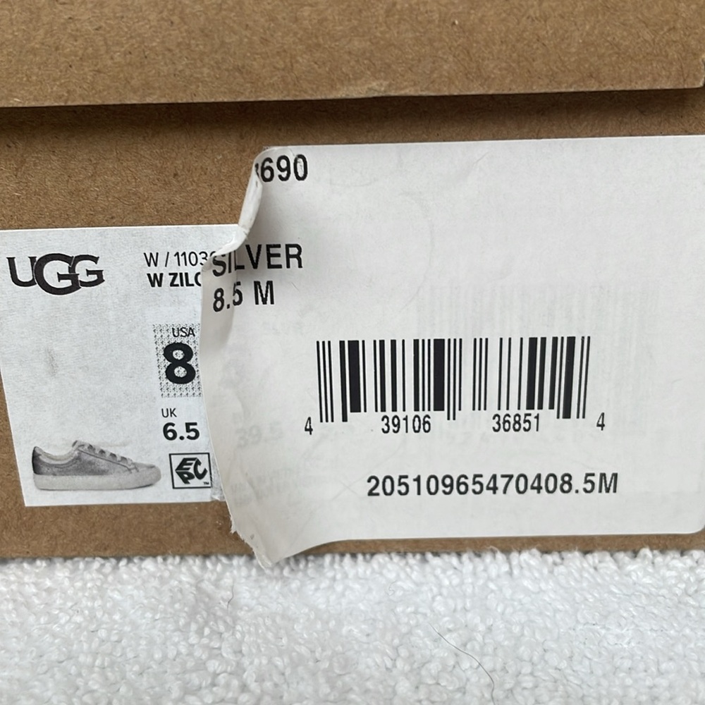 UGG Women's Silver Sneakers - Picture 7 of 7